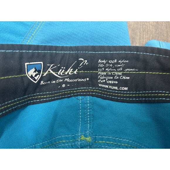 Kuhl Cargo Nylon Stretch Shorts Women’s 6 Blue 32x4.5 Hiking Outdoor Pockets - Picture 4 of 6